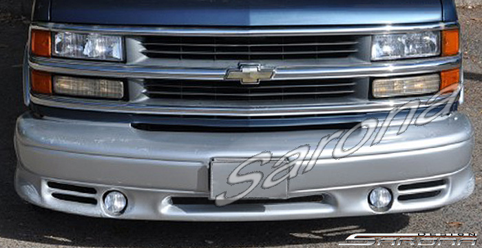 Custom Chevy Express Van  All Styles Front Bumper (1996 - 2002) - $560.00 (Part #CH-013-FB)